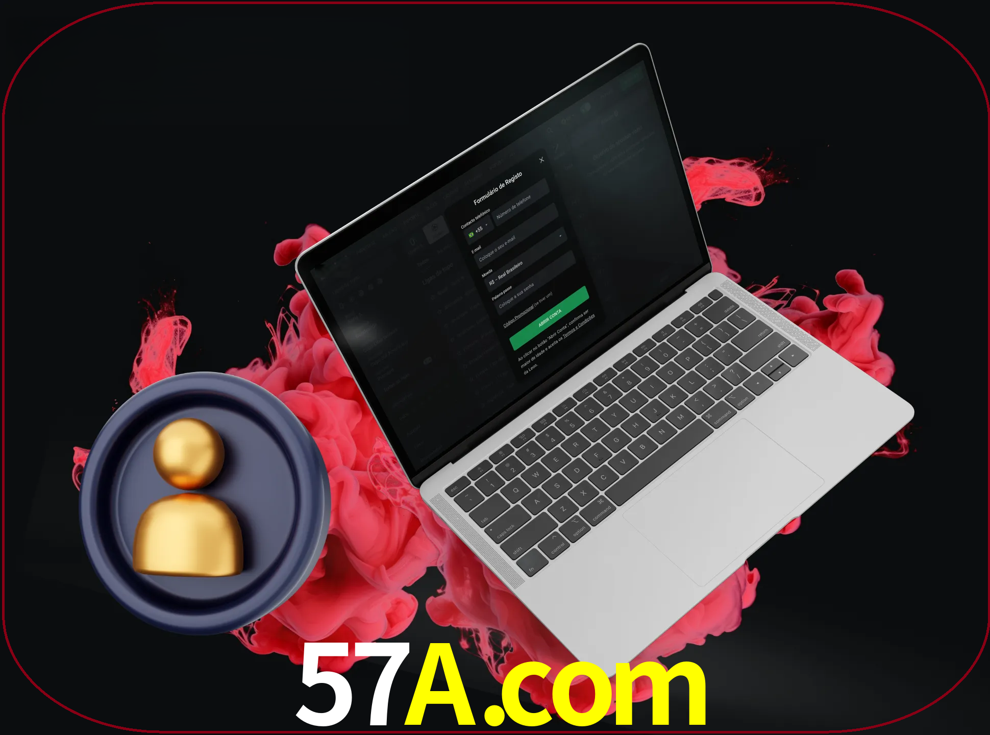 No cabeçalho do site 57a, clique no botão que o levará a um formulário especial onde terá de introduzir as suas informações actuais.