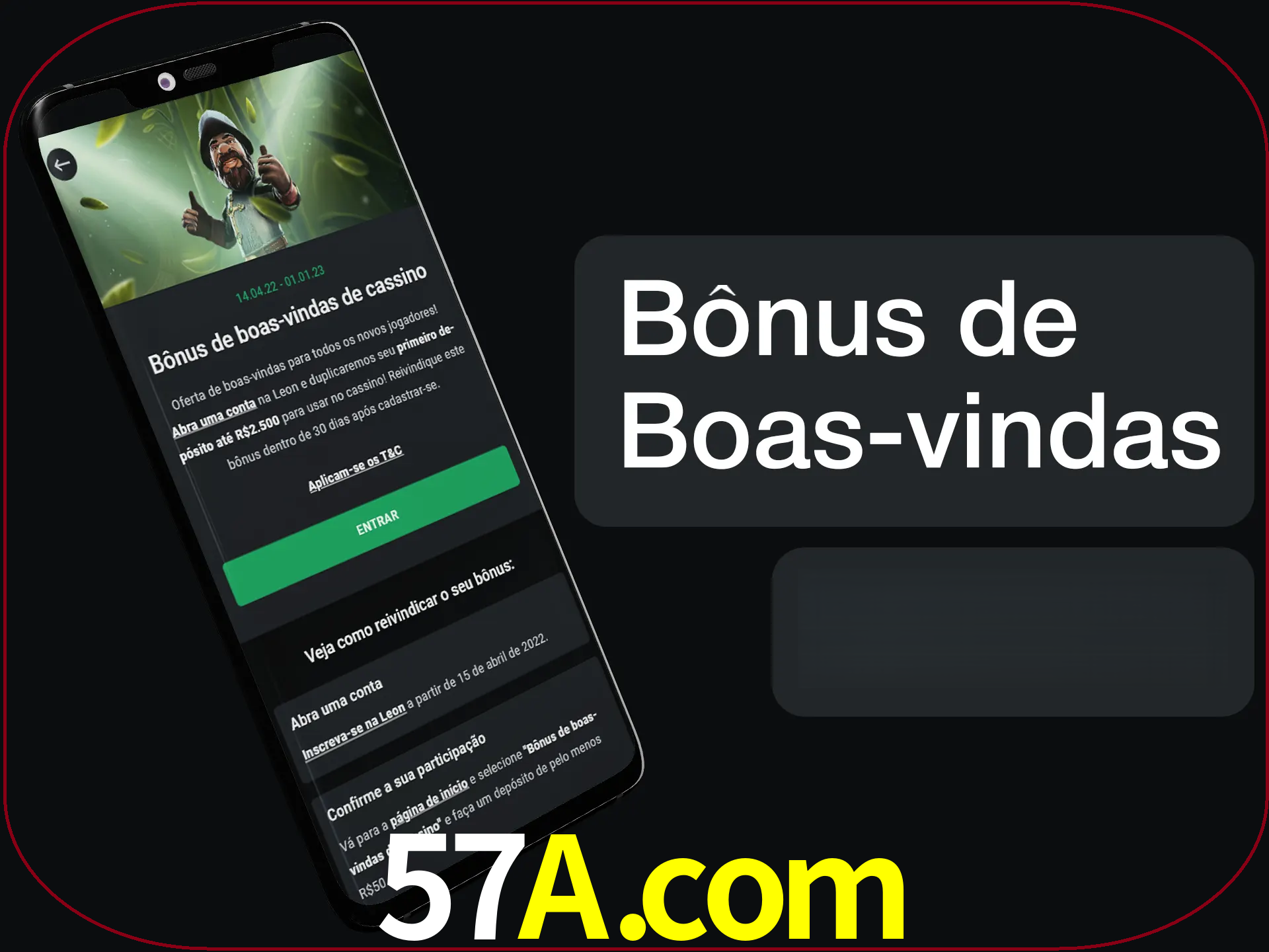 Não se esqueça de usar o bônus de boas-vindas.